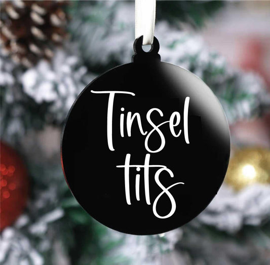 Tinsel Tits Bauble (Flat)