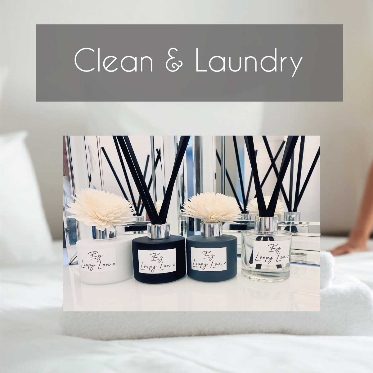 Clean & Laundry Inspired Highly Scented Flower Diffuser
