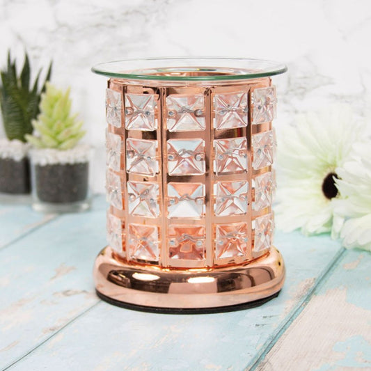 Rose Gold Crystal Melt Burner Oil Melt Warmer