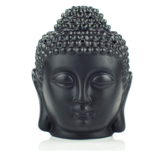 Black Buddha Head Melt Burner Oil Melt Warmer Tea Light