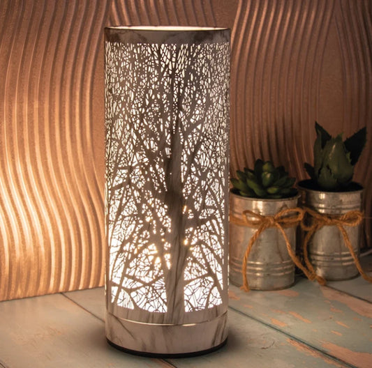 White Marble Tree Touch Sensitive Lamp Melt Burner Electric Aroma Melt Warmer